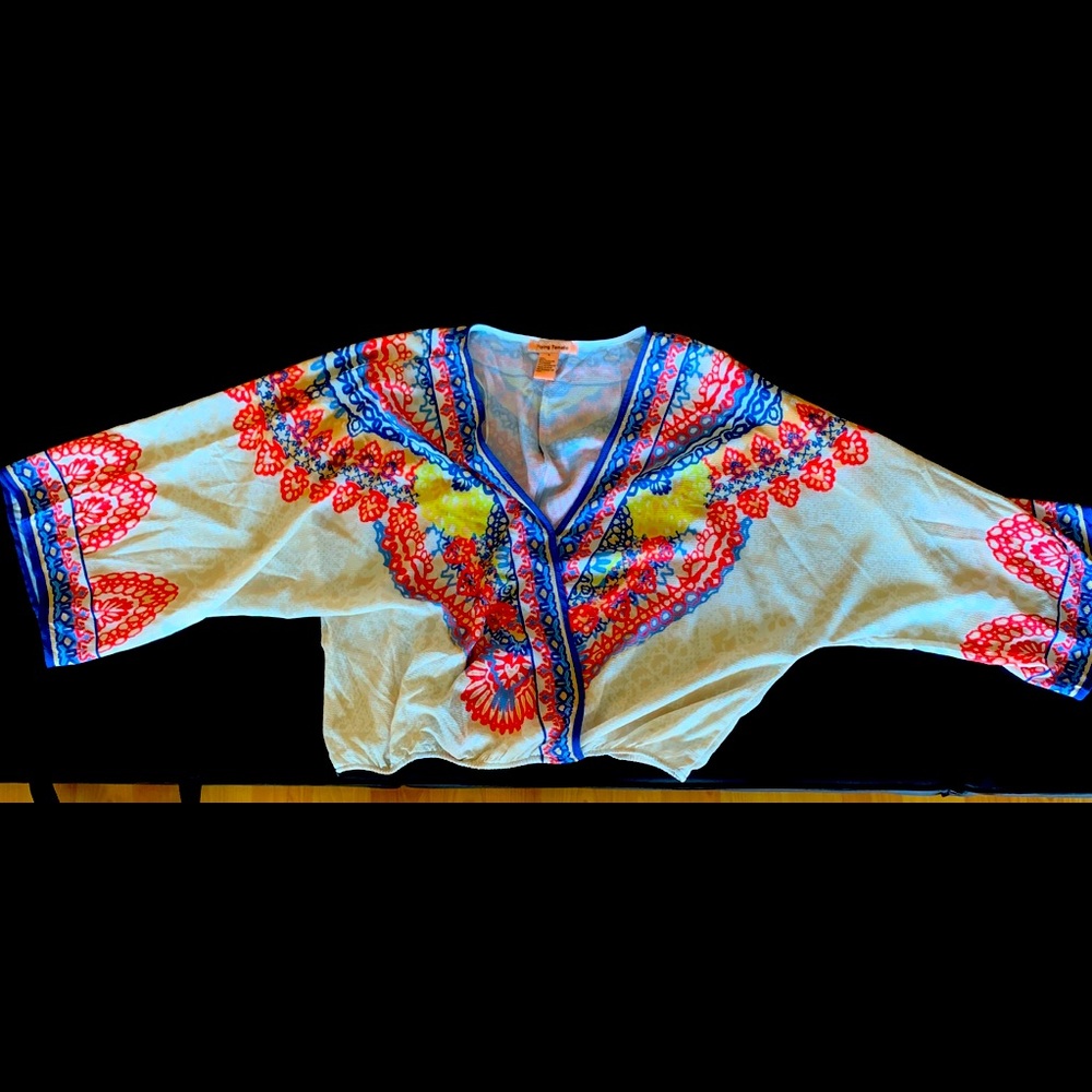 Boho printed v-neck Blouse